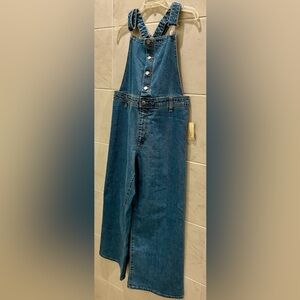 NWT Universal Thread denim sailor wide-leg overalls